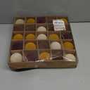 Sea Team 25-Pack Flocked Velvet Christmas Tree Ball Ornaments Set, Decorative Hanging Baubles, Shatterproof Plastic Decorations for Xmas Tree, Wreath, Garland, 60mm/2.36 Inches, Autumn Sunrise