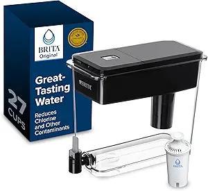 Brita UltraMax Large Water Dispenser With Standard Filter, BPAFree, Reduces Copper, Cadmium and Mercury Impurities, Lasts 2 Months or 40 Gallons, Includes 1 Filter, Kitchen Accessories, Large 27Cup