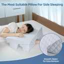 Side Sleeper Pillow with Arm Hole - Adjustable Shoulder Pillow for Side Sleepers, Memory Foam Pillow Provides Support & Reduces arm Pressure, Cooling Arm Pillows, Rotator Cuff Pain Relief