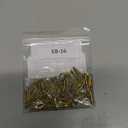 Solid Brass Escutcheon Pins - 1/2" Long - Pack of 100 - Small Round Head Nails - Decorative Nails for Wood - EP1-B