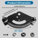 717-1550 Steering Gear Pinion Gear Compatible with MTD Bo lens Cub-Cad et LTX1045 LT1050 Lawn Mower, Steering Sector Plate Fit for Troy-Bilt Toro Craftman, Replaces 717-1550F 717-1550 717-1554