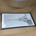 upsimples 11x22 newspaper frame, Display Pictures 10x20 with Mat or 11x22 Without, Wall Hanging Photo Frame, Black, 1 Pack