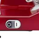 BESWOOD 10" Electric Deli Meat Slicer, Cheese Food Slicer with Premium Chromium-plated Steel Blade, for Home and Commercial use, 240W, Serving Plate included (Royal Red)