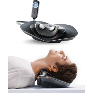 Neck Stretcher Cervical Traction Device: Neck Massager with Heat Pillow Pain Relief Support for Home Use Pain Relaxer