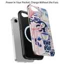 Goodon for iPhone 16e Case, Cute Preppy Floral, MagSafe Compatible