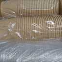 50 Pack 35 Oz Large Paper Bowls with Lids, Heavy Duty Paper Bowls for Party, Disposable Bowls Bulk Leakproof and Microwave Safe for Hot/Cold Use (35 OZ)