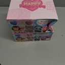 2 x 28 Pack Huggable Animal Valentine Cards + Heart Squishy Balls - 7 Animal Designs (Monkey/Panda/Lion) + 4 Colored Slow-Rebound Hearts, Interactive Valentine Exchange Gifts for Classroom & Party Favors