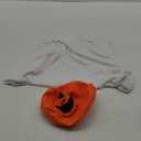 Sadnyy 31.5 x 47.2 Large Halloween Ghost Dog Costume Sets Includes Dog Costumes with Bucket, Ghost Costume with Felt Pumpkin Bucket for Halloween Medium Large Doggy Cat Trick or Treat Bags