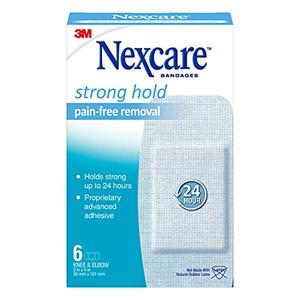 Nexcare Sensitive Skin Bandages,Knee and Elbow 6 ea ( Pack of 3)