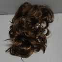 Long Brown Wigs for Men Synthetic Layered Wavy Cosplay Party Wig