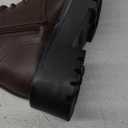 DREAM PAIRS Women's Lace up Combat Ankle Boots Fashion Lug Sole Platform Booties Shoes 7
