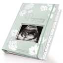 Pregnancy Journal, Pregnancy Announcements - 80 Pages Hard Cover Baby Books For Mom To Be Gift, Baby Memory Book Keepsake, Gender Reveal Gifts For New Moms, Shower & Registry (Sage)