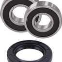 XiKe 1 Set Golf Cart Front Axle Bearings and Seal Kit, Compatible Yamaha 93306-204X0, 93306-005Y3, 93101-24822, G2/8/9/11/14/16/19/20/21/22/29 - One Side.