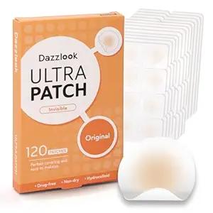 Ultra Pimple Patches - Hydrocolloid Acne Patch for Covering Zits and Blemishes Breakouts Spot Acne Dots Stickers for Face and Skin (120 count) 3 Size Day and Night Use
