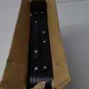 LOFTEY 2024 Reinforced Small Folding Table Portable, Small Foldable Camping Table, Heavy-Duty Mini Folding | Adjustable Height | Lightweight Premium Aluminum with Handle | Black 25"x16"x22"