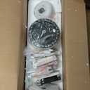 Newday 72 inch Large Ceiling Fans with Lights and Remote, Indoor/Outdoor White Ceiling Fan for Living Room Patio, 6 Speeds Slient Reversible DC Motor, 3CCT, Timer, 3 Downrods, 8 Blades