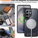 For Samsung Galaxy S26 Ultra Case with Kickstand,1*Screen Protector,[Compatible with Magsafe]Translucent Matte Military-Grade Protection,Magnetic Phone Case for Samsung Galaxy S26 Ultra,6.9"-Black