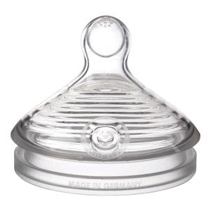 NUK Simply Natural Baby Bottle Nipples - Medium Flow Silicone Extra Soft Anti-Colic Air System BPA-Free Pack of 2