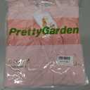 PRETTYGARDEN Womens 2025 Summer Casual Short Sleeve Dresses A Line Bow Tie Front Babydoll Loose Cute Mini Dress with Pockets (Pink, M)