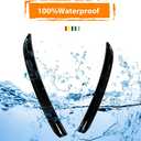 Adiil Glass Black Rear Wing Trim Spoiler Extension Lip Fins Compatible with 2014 & up Mini Cooper F55 F56 S/JCW