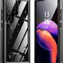 ANTSHARE for Samsung Galaxy S24 Ultra Case Waterproof, Built-in Lens & Screen Protector 360 Full Body Heavy Duty Protective Shockproof IP68 Underwater Case for Galaxy S24 Ultra (2024) 5G - Black