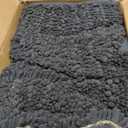 Yimobra Large Bathroom Rugs Non Slip Washable 36x24 Inch - Ultra Soft Absorbent Chenille Bath Mat, Quick Dry Shaggy Floor Carpet for Tub Shower, Dark Gray Home Decor Accessories