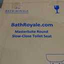 Bath Royale Slow Close Toilet Seat Round BR283-00 Heavy Duty & Scratch Resistant, Fits All Toilet Brands, MasterSuite Series
