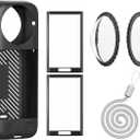 Insta 360 X4 Lens Guards Cap Silicone Case and Screen Protectors Compatible with Insta360 X4