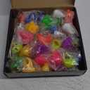 36 Pack Light Up Rings Glow in The Dark Party Supplies, Light up Party Favors, Goodie Bag Stuffers, Birthday Christmas Party Favors Classroom Prizes Cute Animal Treasure Box for Kids