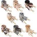 Kajaia 8 Packs Wide Purse Strap Replacement Shoulder Crossbody Straps Adjustable Canvas Bag Handbag for Women(Cute Color)