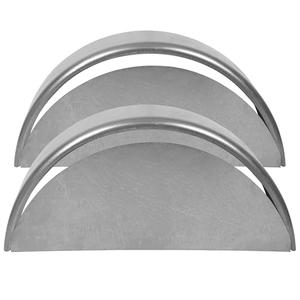 ECOTRIC Round Alloy Steel Trailer Fenders W/Fender Backs 32-1/8"x 9-1/8" x 14-3/8"Fit 14"-16" Wheels Compatible with Car Hauler Cargo Utility Trailer Landscape Trailer 2 Pack Bare Metal