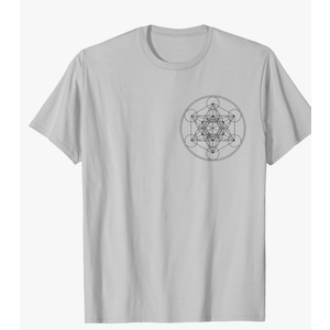 Port Company, Metatronscube, Sacred Geometry, Platonic Solids, Yoga T-Shirt, Size Large