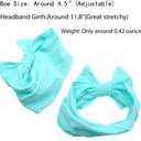 CLLOT 20 Colors Super Stretchy Soft Knot Baby Girl Headbands with Hair Bows Nylon Head Wrap For Newborn Baby Girls Infants Toddlers Kids