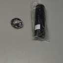 CIRCLE JOY Electric Pepper Grinder Rechargeable, Automatic Pepper Mill with 110ml Container, External Adjustable Coarseness, White Led Light and OneHanded Operation, Black