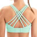 IUGA Sports Bras for Women High Support Large Bust High Impact Womens Sports Bras Strappy Padded Sports Bra Size S