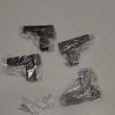 1pc Glass Shelf Bracket F-Shape Zinc Alloy Wall Mount Adjustable Clip W/Screw L-Style Support Wood Holder Fit 3-28mm Glass Clamp ( Color : Black , Size : Large 76 x 98 x 28mm )