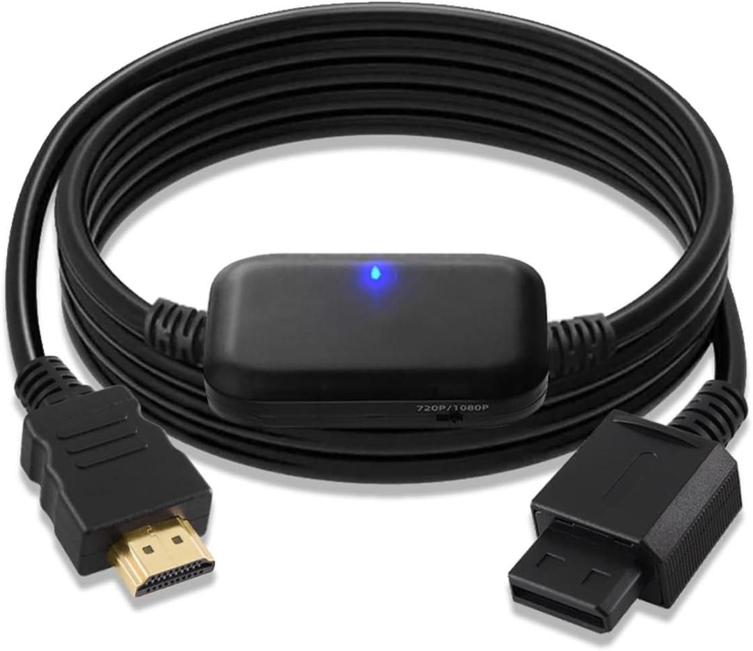 Wii to HDMI Adapter Cable [1080P/720P] Picture Quality Upscaler Resolution Enhancer Wii2HDMI Converter Supports All Display Modes Compatible with Nintendo Wii/Wii U Console (6.56FT, Plug & Play)