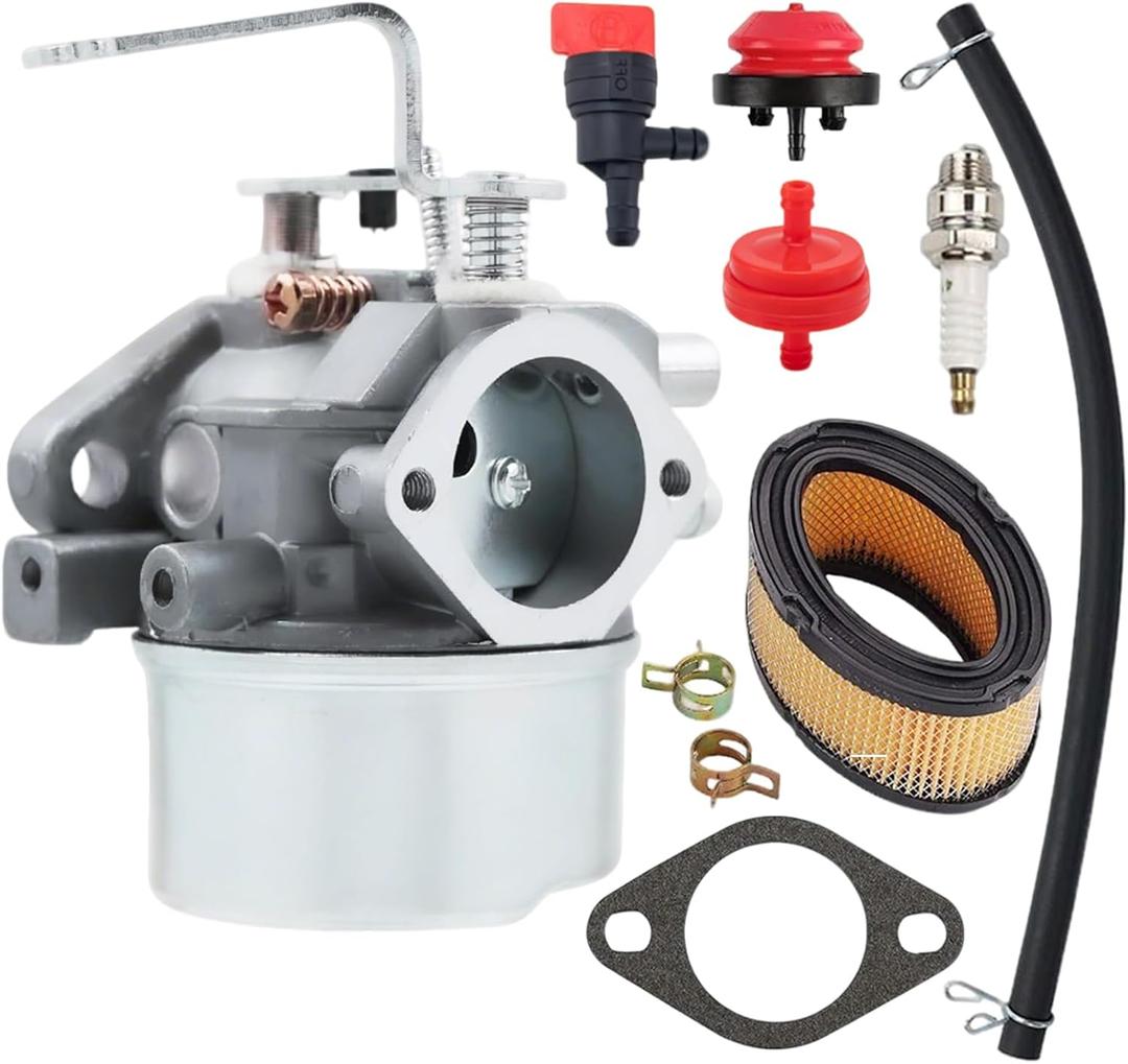 640152 Carburetor for Tecumseh HM80 HM90 HM100 640023 640152A 640051 640140 640260B 8-10 HP Engine Snow Blower Mower Generator with Parts Tune Up Kit