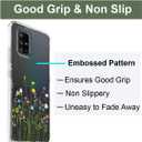 Unov Case Designed for Galaxy A51 5G, Crystal Clear Phone Case with [Anti-Slip Embossed Pattern], Shockproof Slim Protective [Anti-Yellowing TPU] Back Cover, Flower Bouquet