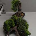 Artificial Bonsai Tree 17 Inches Artificial Bonsai Pine TreeRealistic Fake Plant Decoration, Potted Artificial House Plants, for Desktop DisplayZen Garden Dcor