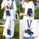 DOB SECHS Small Crossbody Wallet Phone Bag Shoulder Strap Wallet Pouch for Women Mini Crossbody Cell Phone Purse