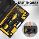 YELLOW JACKET 4 ton Hydraulic Ram Jack Pusher Puller Auto Body Frame Repair Tool Porta Power Kit with Blow Mold Carrying Storage Case for Car Repair,Truck,Farm