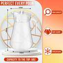 Didaey 4 Pcs Plastic Pitcher with Lid and Handle Clear Plastic Water Pitcher Shatter Proof Jugs for Drinks Fridge Iced Tea Juice Milk Lemonade Sangria Cold or Hot Beverages (50 oz)