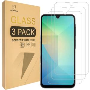2 x Mr.Shield Screen Protector compatible with Samsung Galaxy A26 5G [Tempered Glass] [3-Pack] [Japan Glass with 9H Hardness]