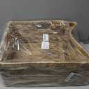 Jumbo Wicker Basket, Rectangular Wicker Baskets for Storage, Water Hyacinth Extra Large Storage Baskets, Shelf Basket with Built-in Handles-1 Pack