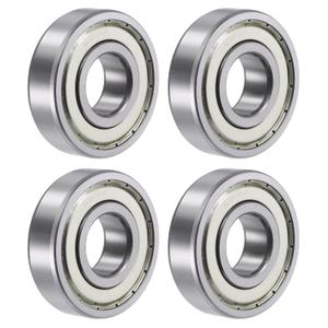 uxcell 6305ZZ Deep Groove Ball Bearings 25mm Bore 62mm OD 17mm Thick Double Shielded Chrome Steel 4pcs