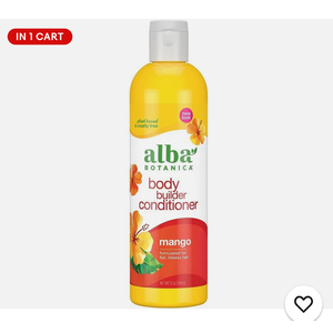 Alba Botanica Body Builder conditioner, Mango, 12 Oz 6 Pack