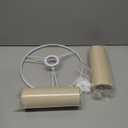 Beige Lamp shades Set of 2, Linen Drum Lampshades, 10.24" Top x 10.24" Bottom x 7.48" High Small Lamp Shade for Table Lamps & Floor Lam-ps & Bedside Lam ps Replacement, Easy Assembly(Beige)