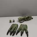 Dinosaur Mask with Movable Jaw and 2 Claws - Latex Costume Party Toy