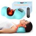Upalled Red Light Therapy Neck Traction Pillow, Neck Stretcher for Neck Pain Relief, Cervical Traction Device
